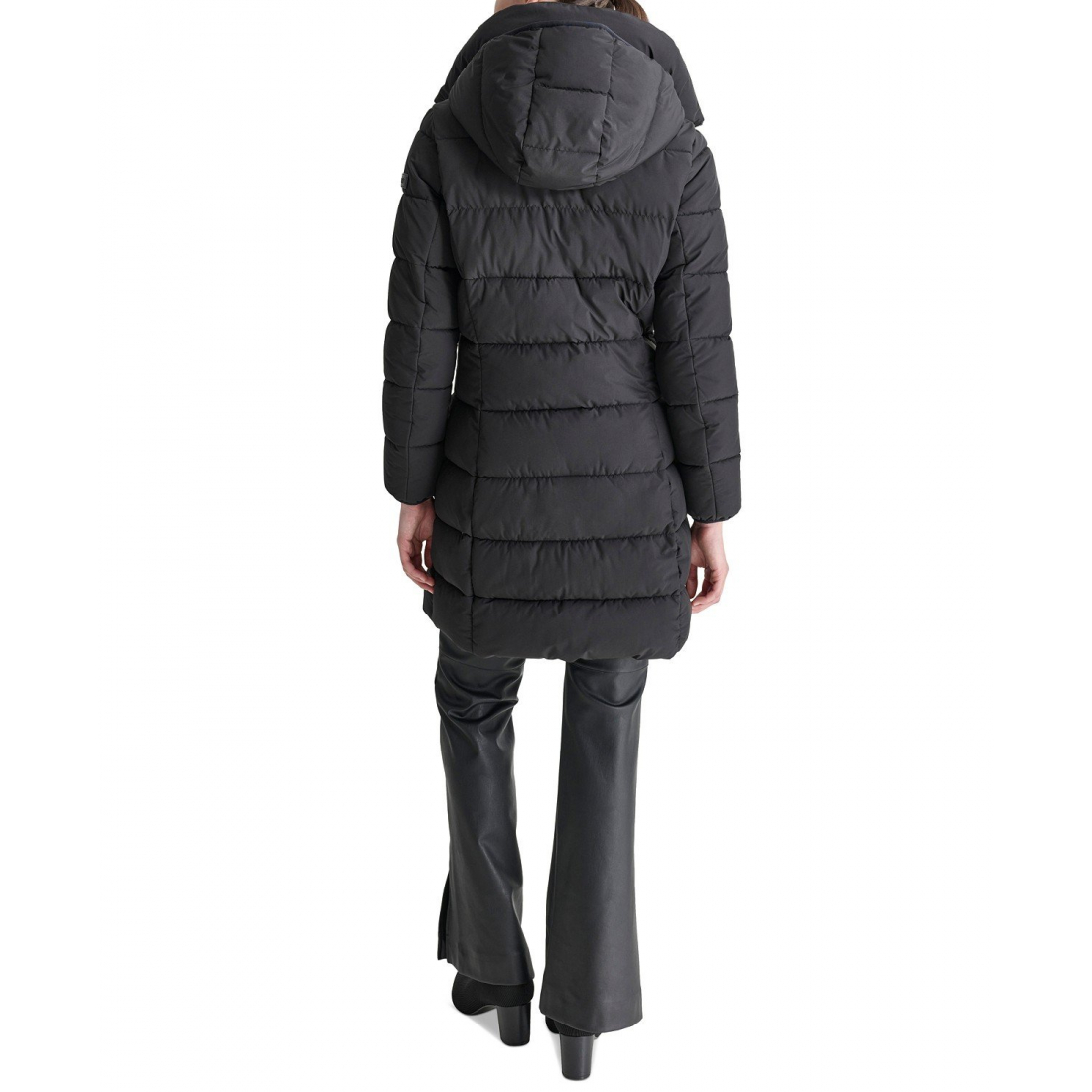 'Bibbed Hooded Zip-Front' Pufferjacke für Damen