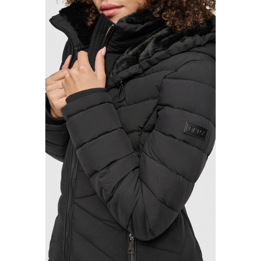 Veste matelassée 'Stretch Packable Longline' pour Femmes