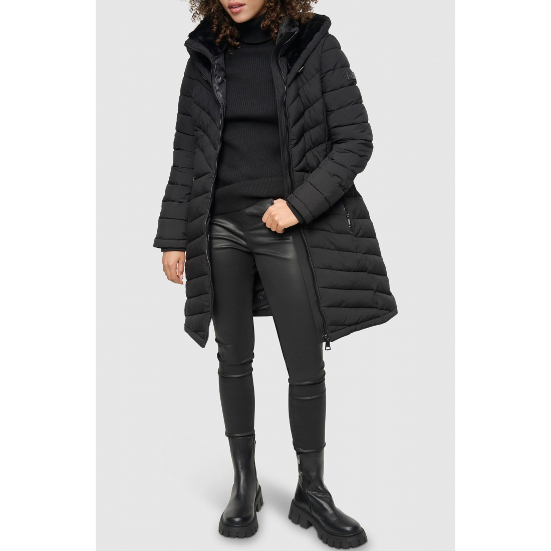 Veste matelassée 'Stretch Packable Longline' pour Femmes