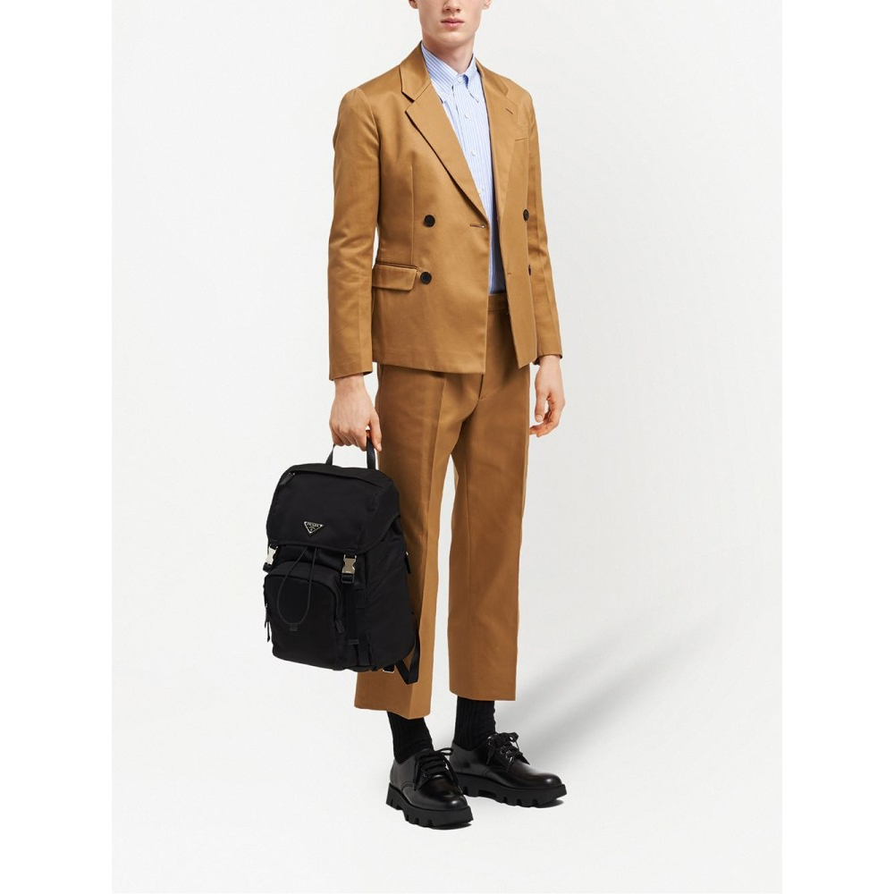 Men's 'Logo-Plaque Multi-Pocket' Backpack