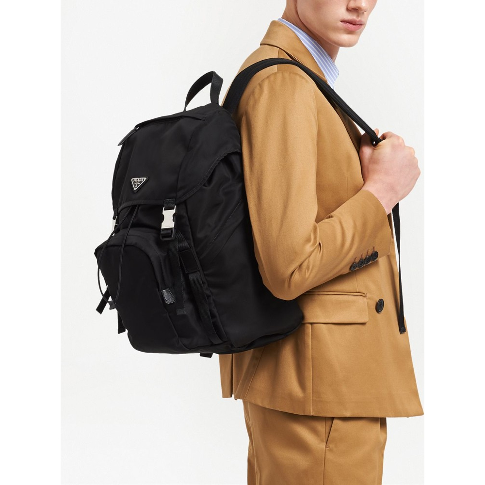 Men's 'Logo-Plaque Multi-Pocket' Backpack
