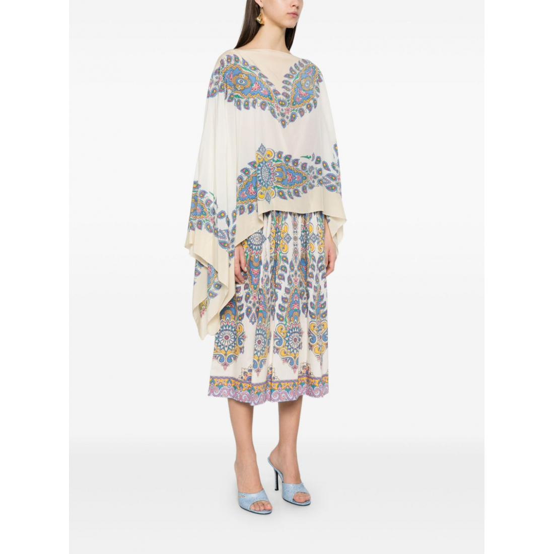 Women's 'Paisley-Print' Poncho