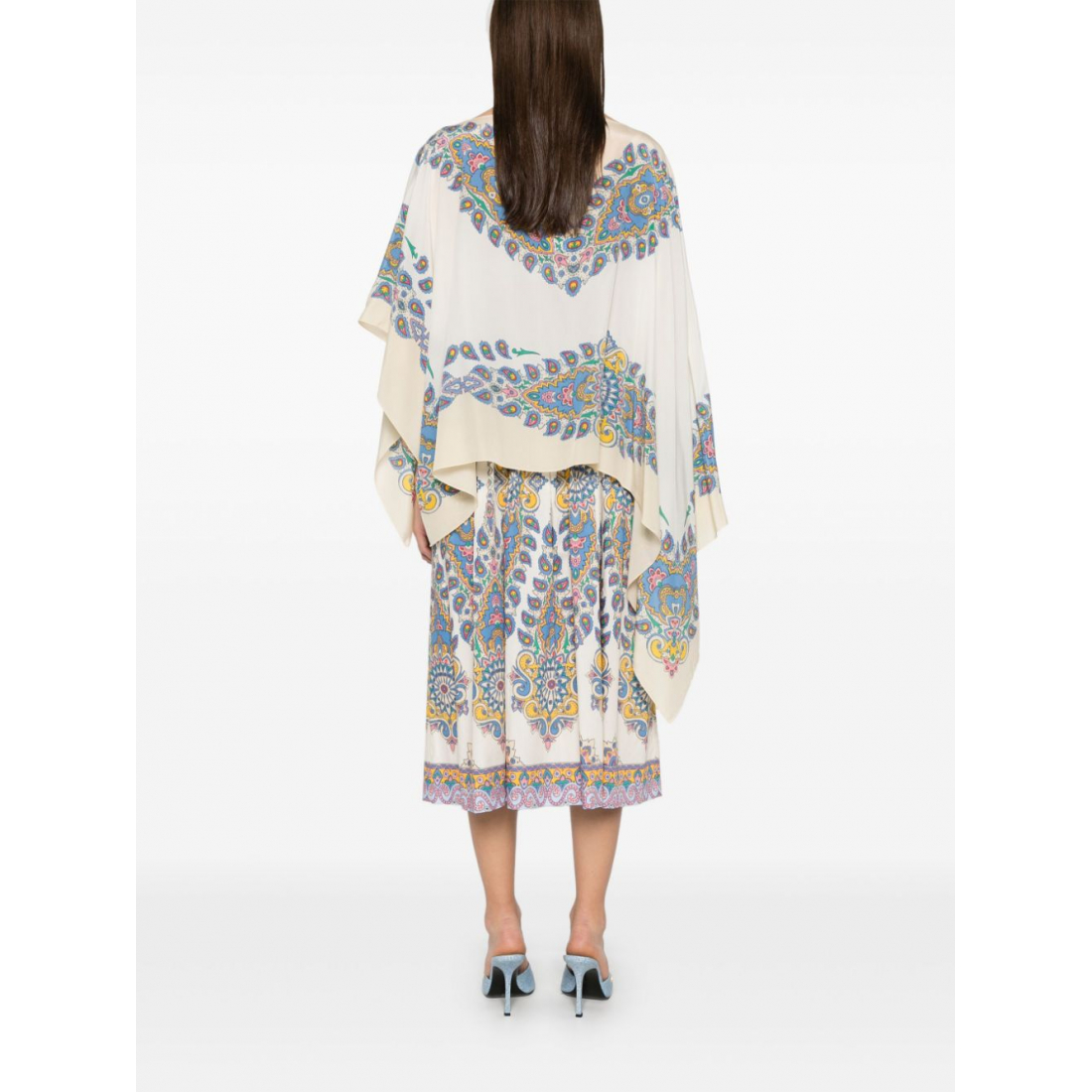 Women's 'Paisley-Print' Poncho