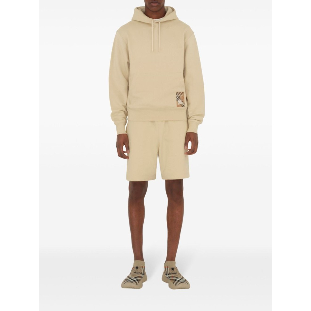 Short en coton 'Check Label' pour Hommes