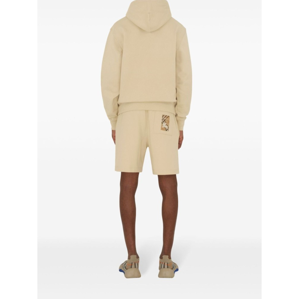 Short en coton 'Check Label' pour Hommes