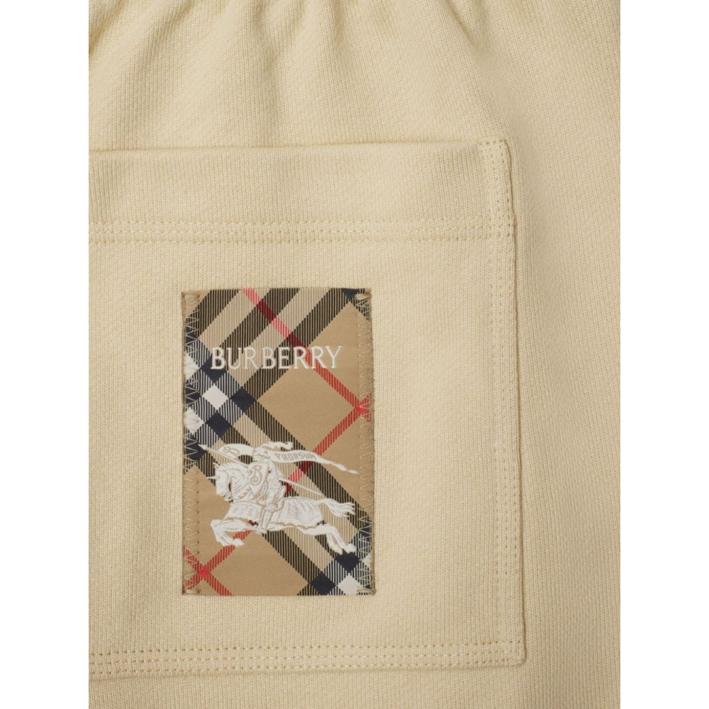 Short en coton 'Check Label' pour Hommes