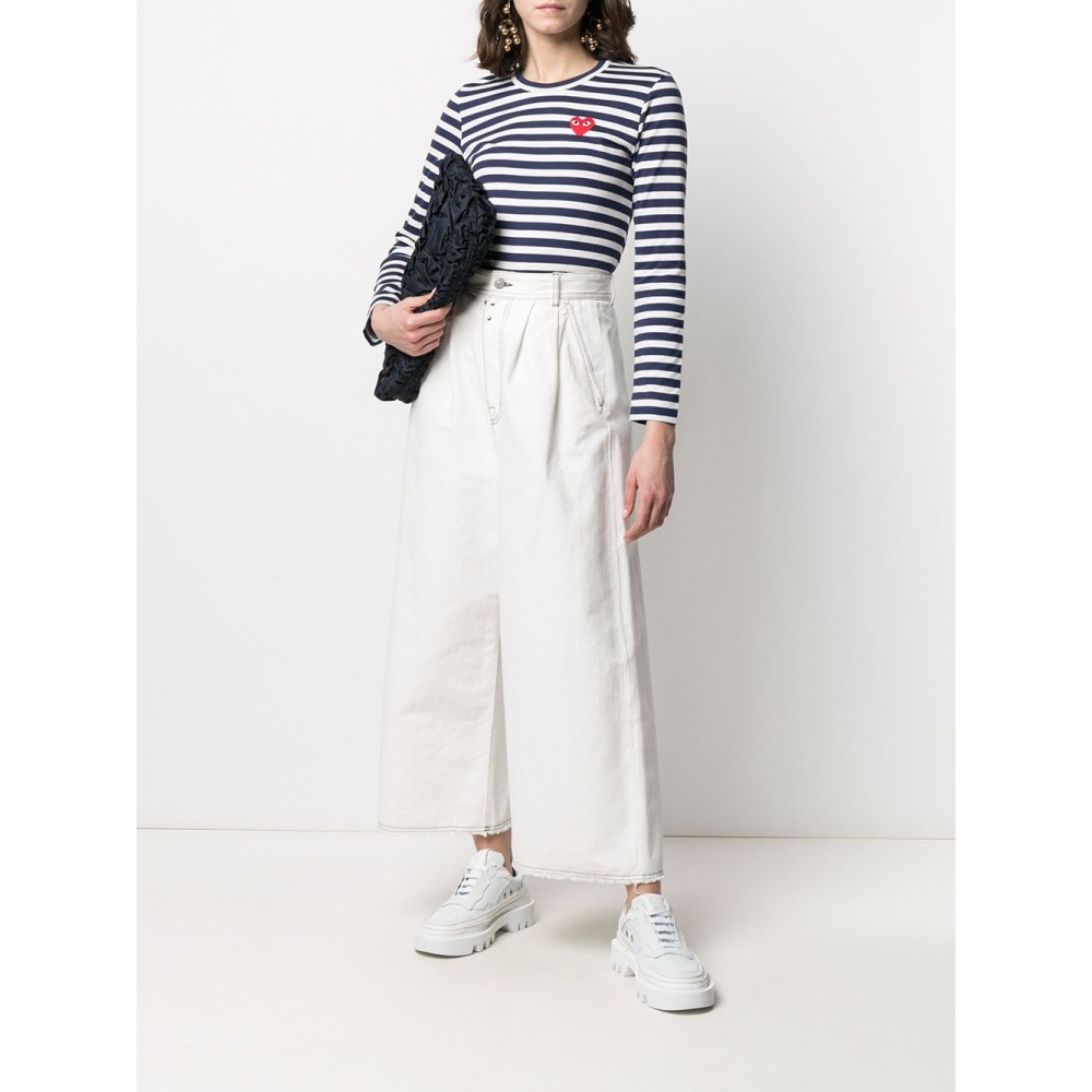 T-Shirt manches longues 'Striped Print' pour Femmes