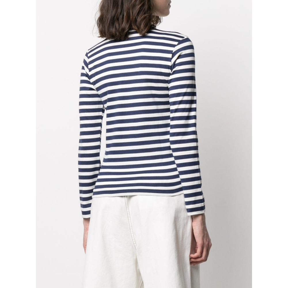 T-Shirt manches longues 'Striped Print' pour Femmes