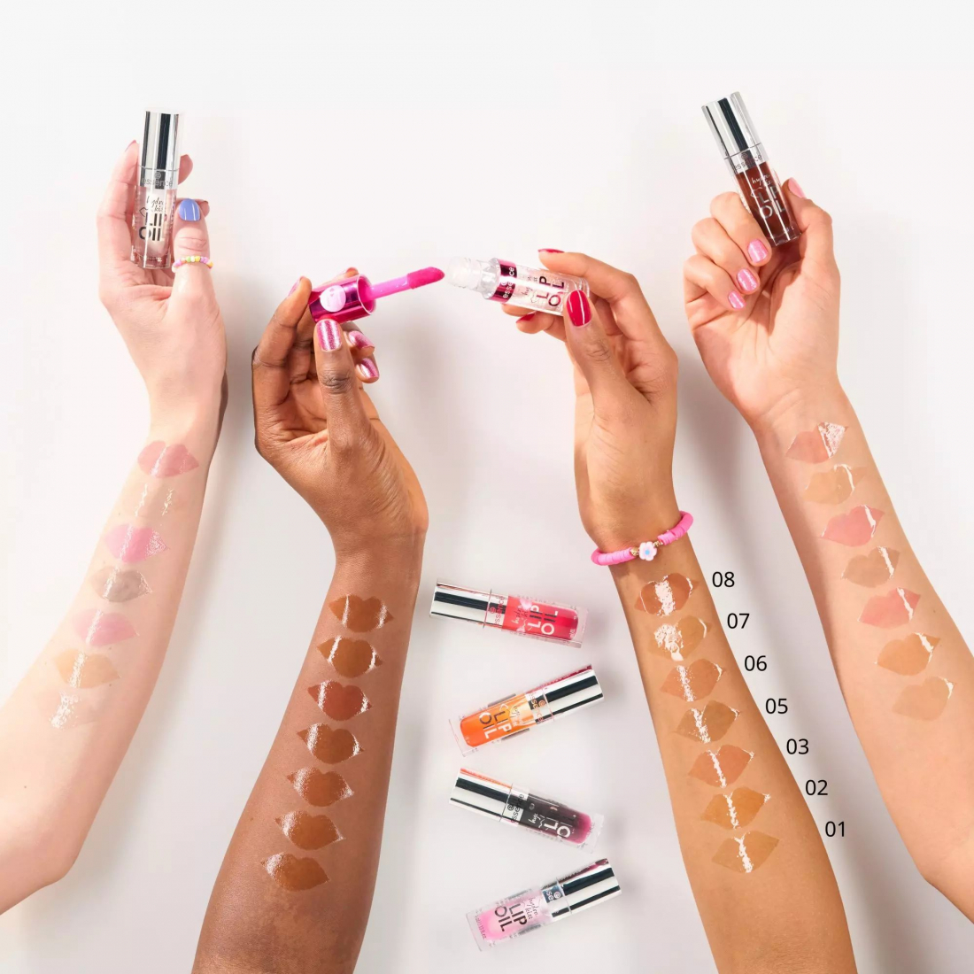 Huile à lèvres 'Hydra Kiss' - 03 Pink Champagne 4 ml