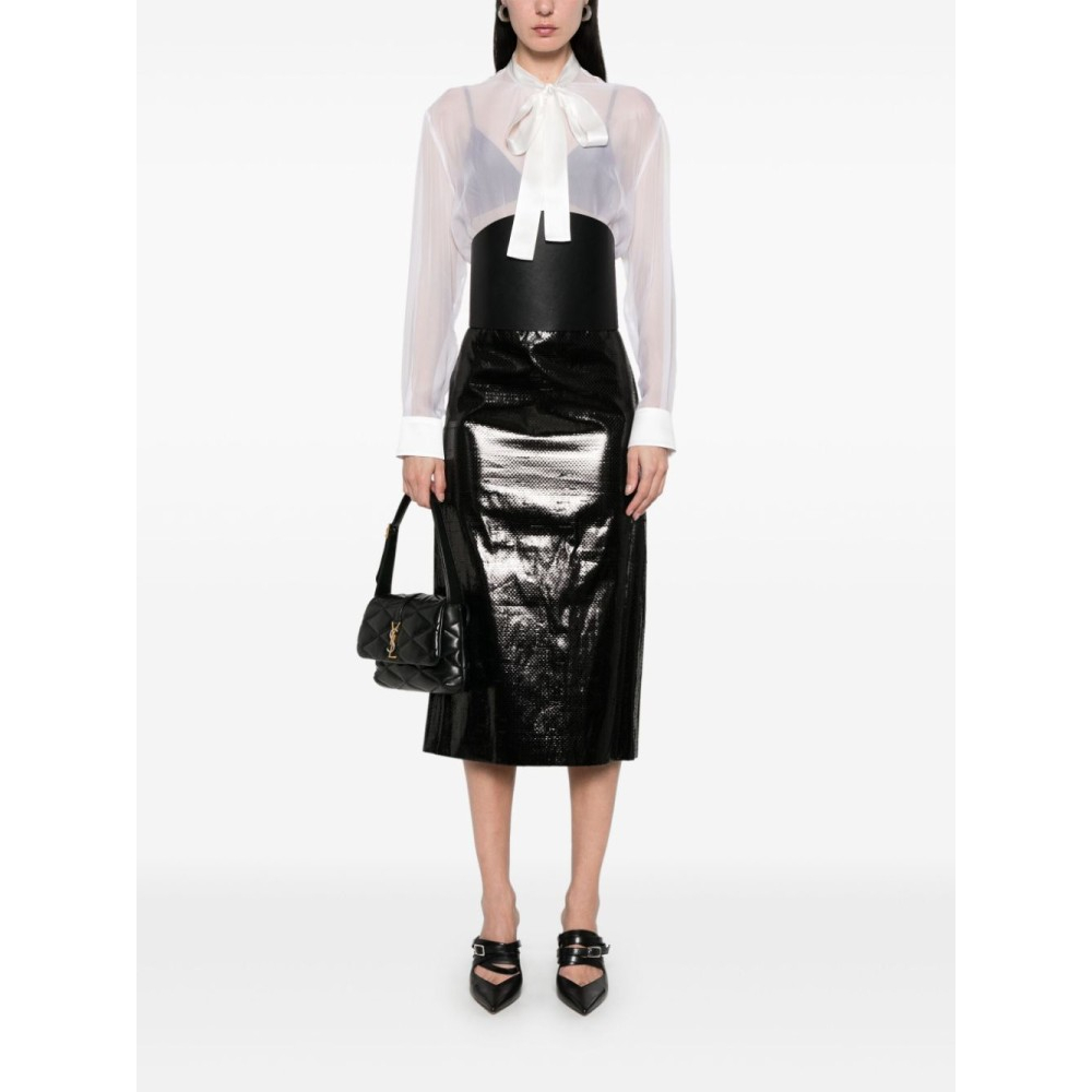 'Chiffon Pussy-Bow' Hemd für Damen