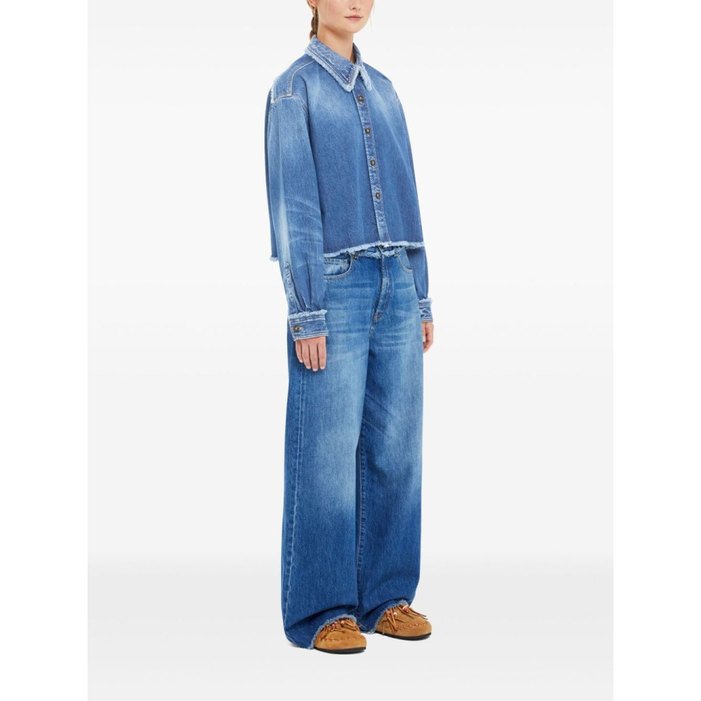 Chemise en Jean 'Fringed' pour Femmes