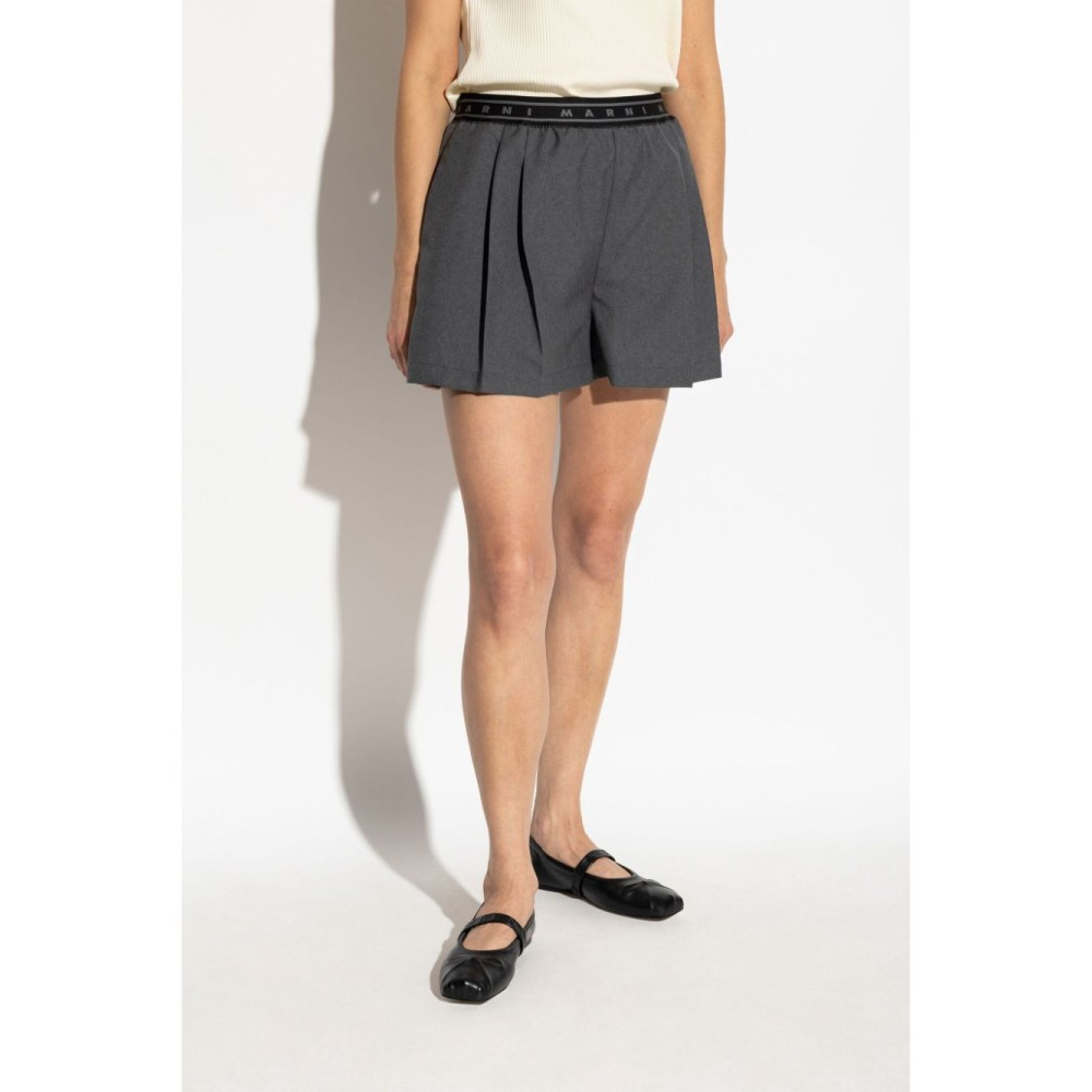 'Pleated' Shorts für Damen