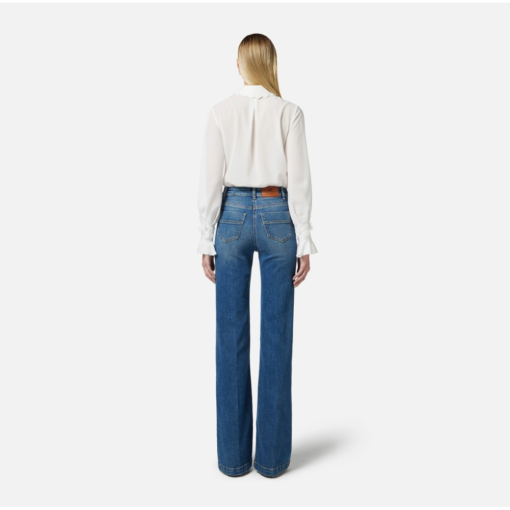 Women's 'Bell-Bottom With Row Of Buttons' Jeans