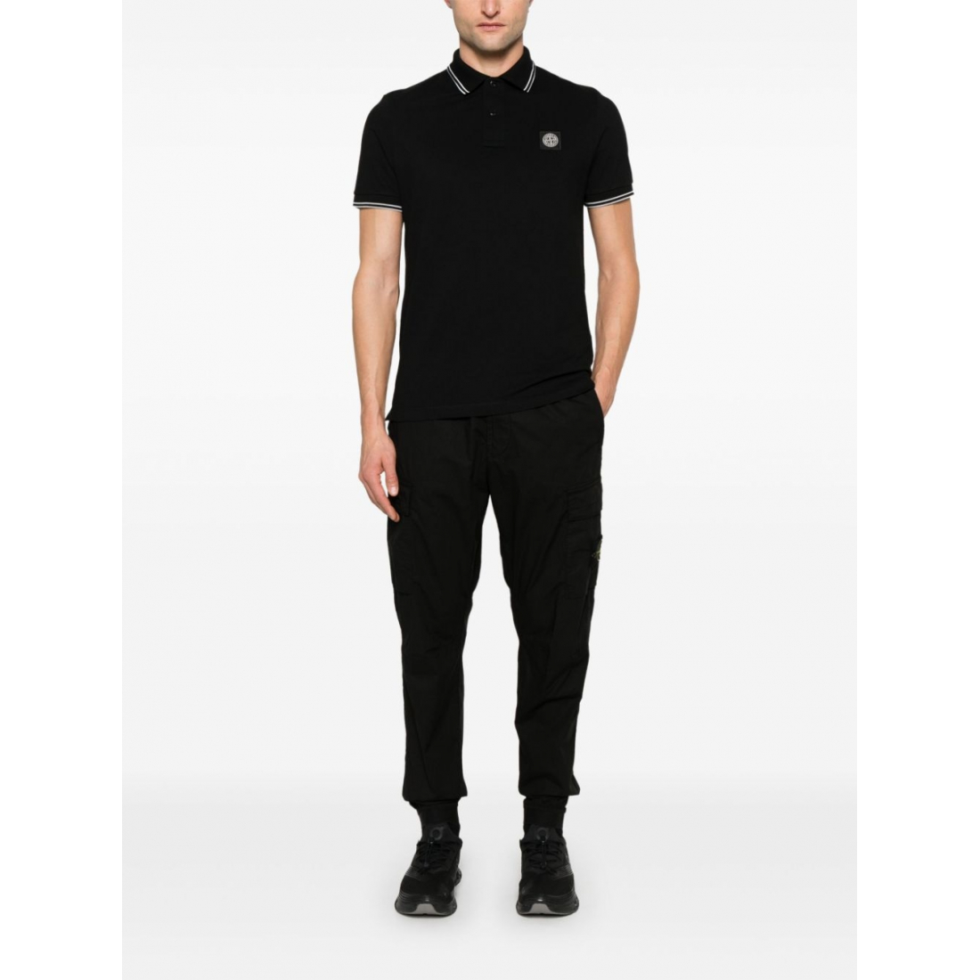 Polo 'Compass-Patch' pour Hommes