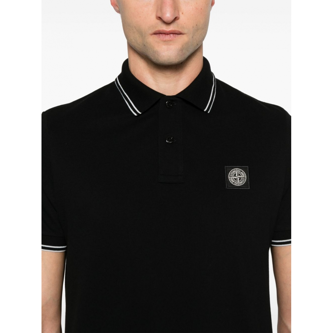 Polo 'Compass-Patch' pour Hommes