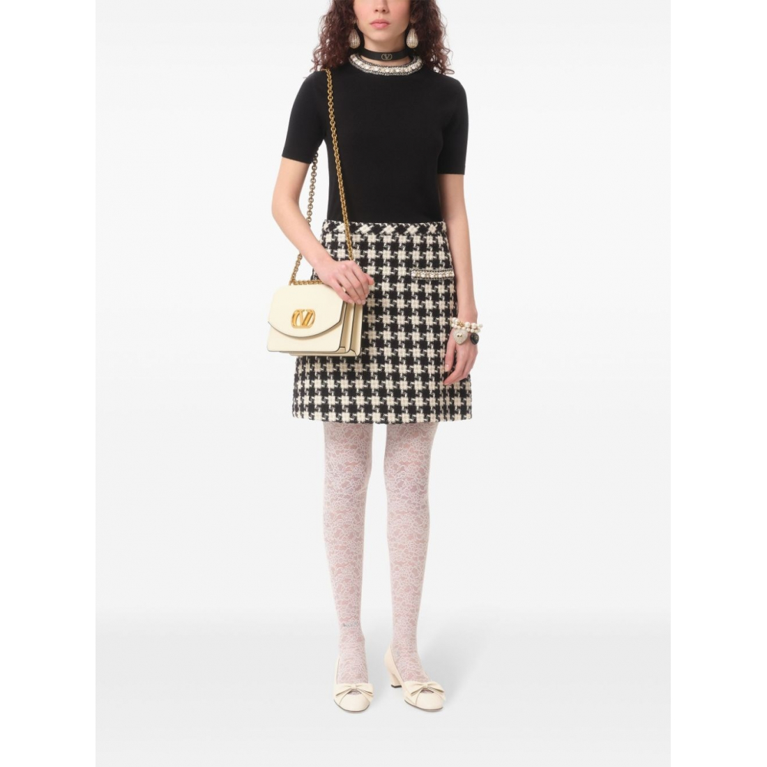 Top à manches courtes 'Embroidered' pour Femmes