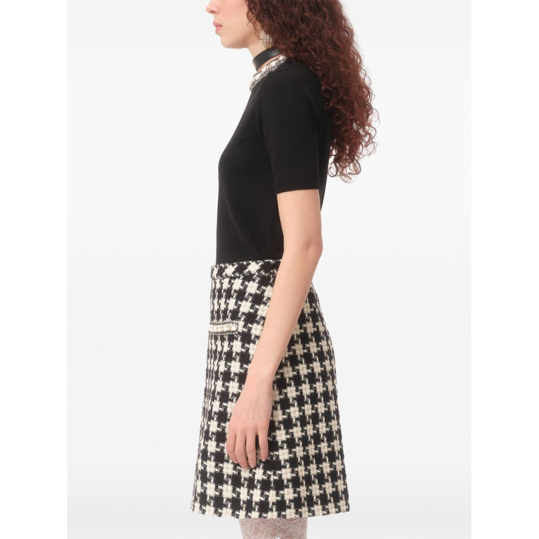 Top à manches courtes 'Embroidered' pour Femmes