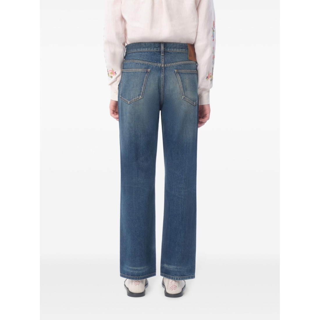 Men's 'Logo-Patch Washed' Jeans