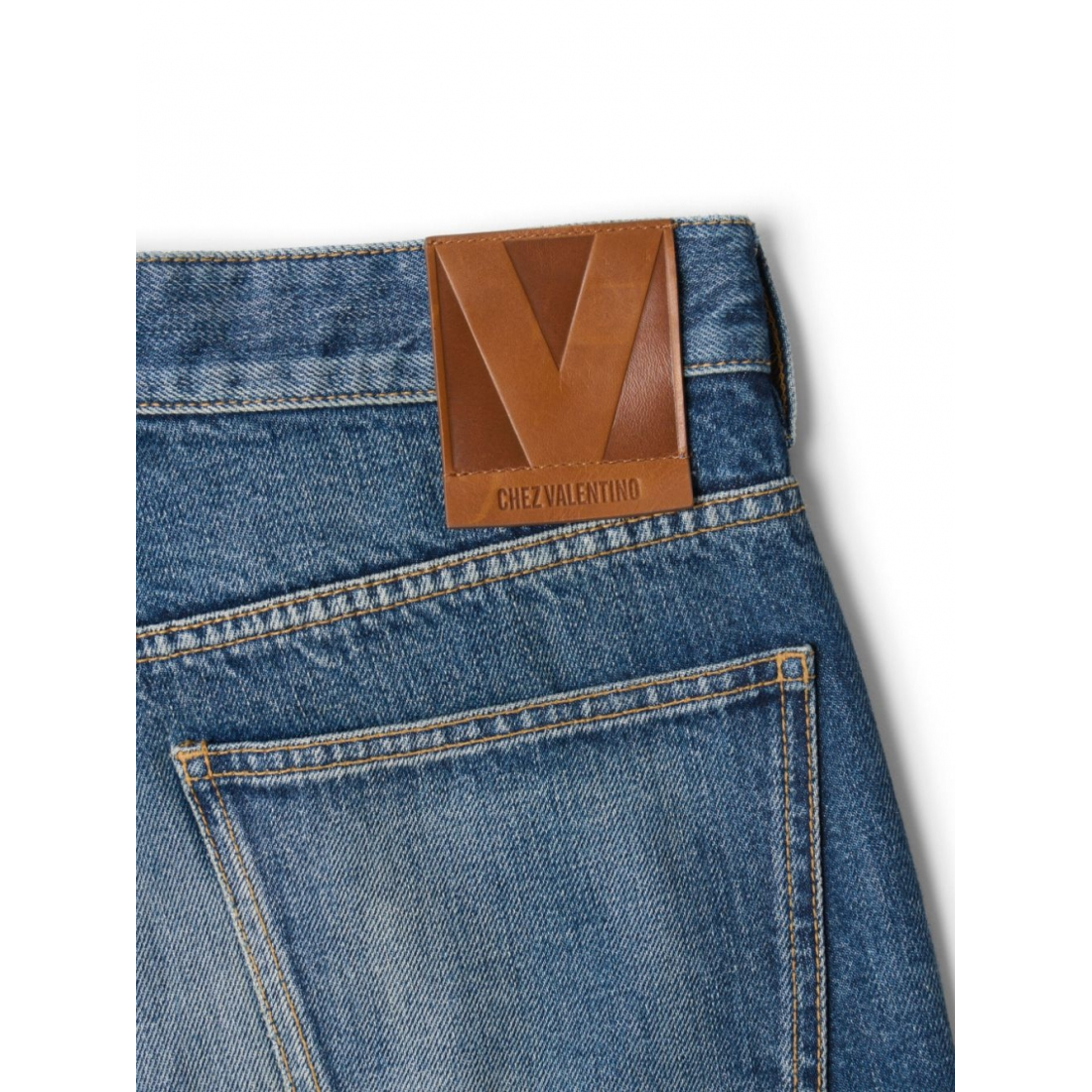 Men's 'Logo-Patch Washed' Jeans