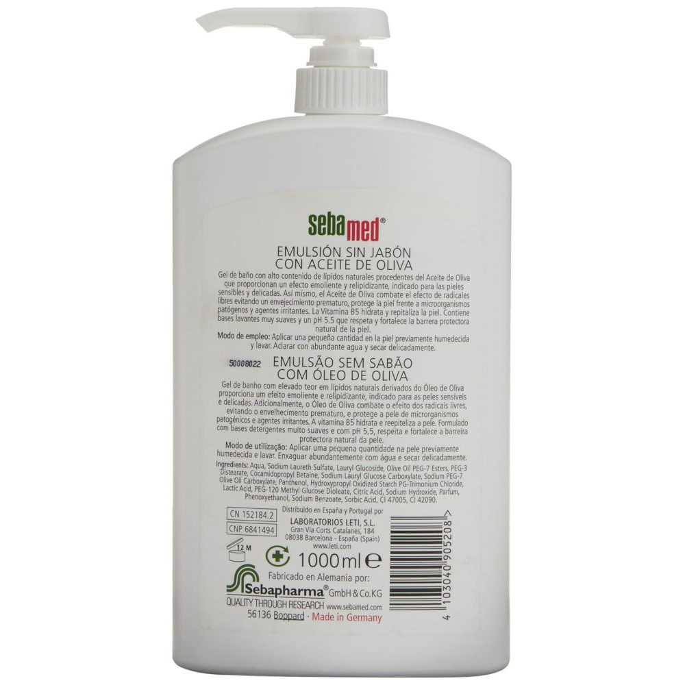 'Soap Free Emulsion With Olive Oil' Bath Gel - 1 L