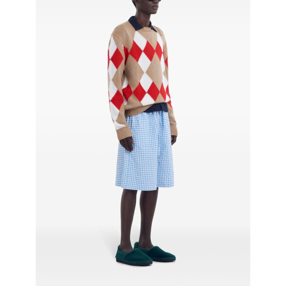 Short 'Check-Pattern' pour Hommes