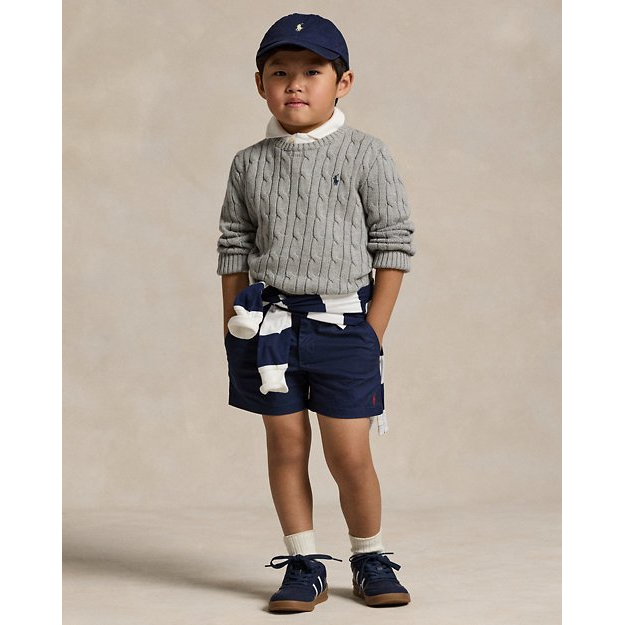 'Cable-Knit Cotton Sweater' für Jungen