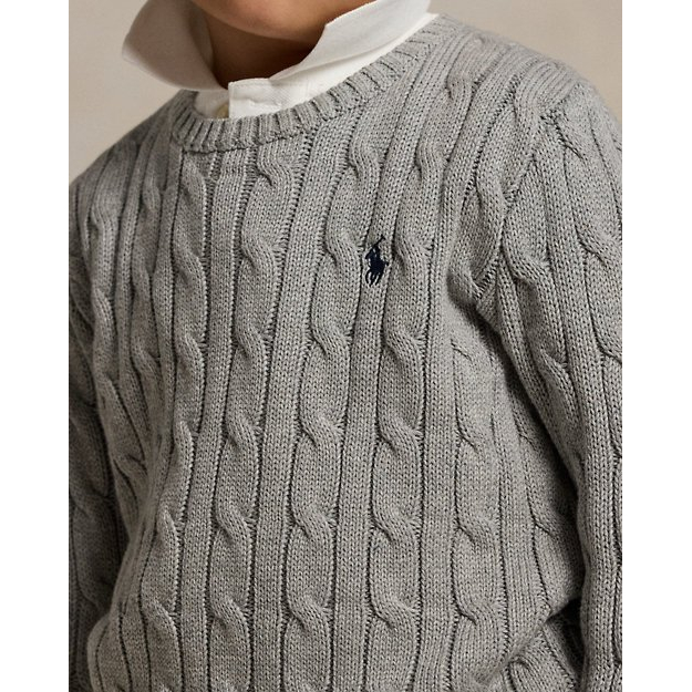 'Cable-Knit Cotton Sweater' für Jungen
