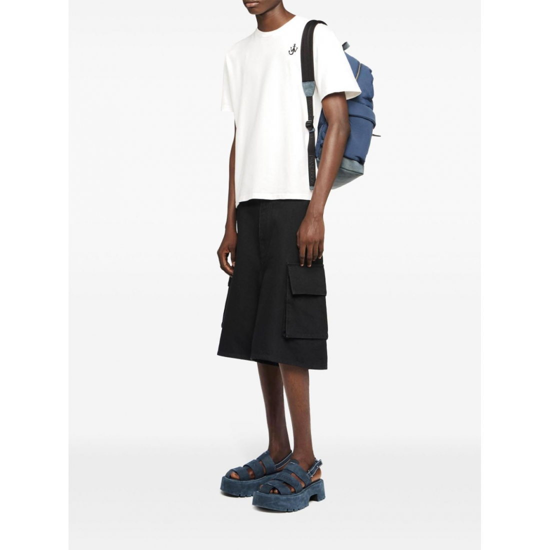 Men's 'Anchor-Embroidered' T-Shirt