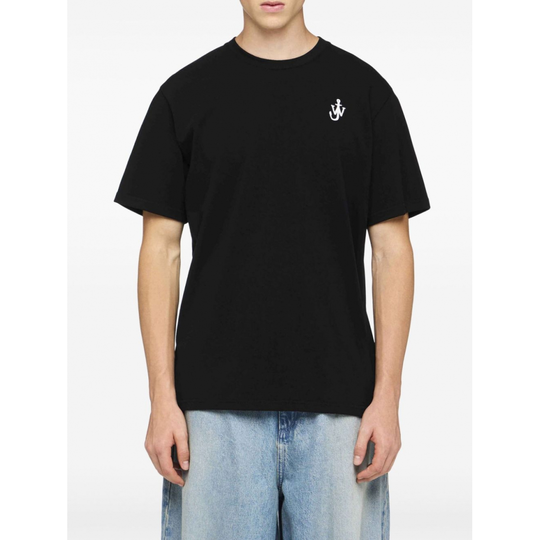 Men's 'Anchor-Embroidered' T-Shirt