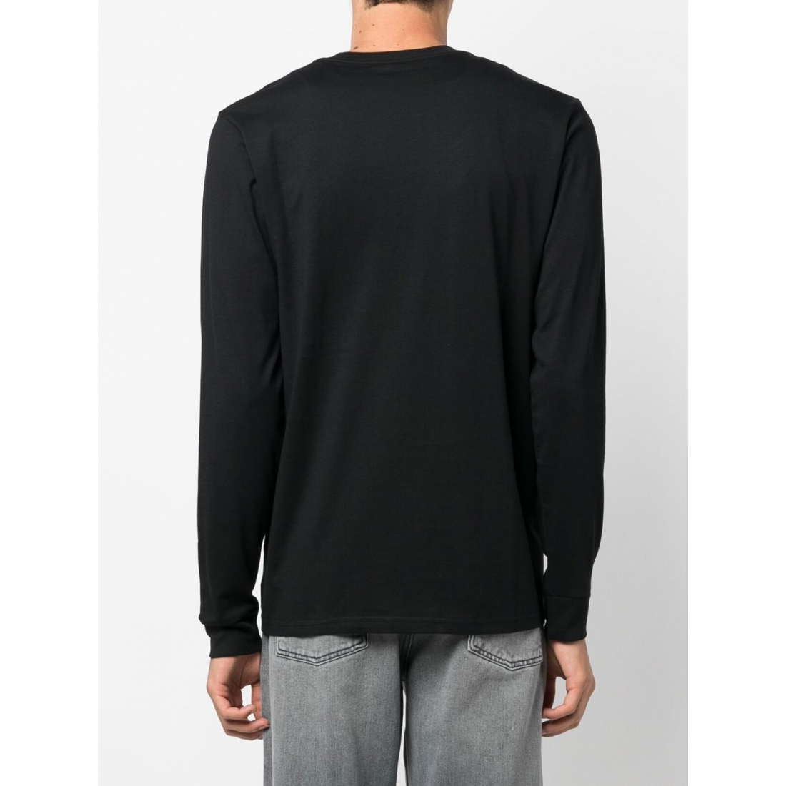 T-Shirt manches longues 'Chest Logo-Patch Detail' pour Hommes
