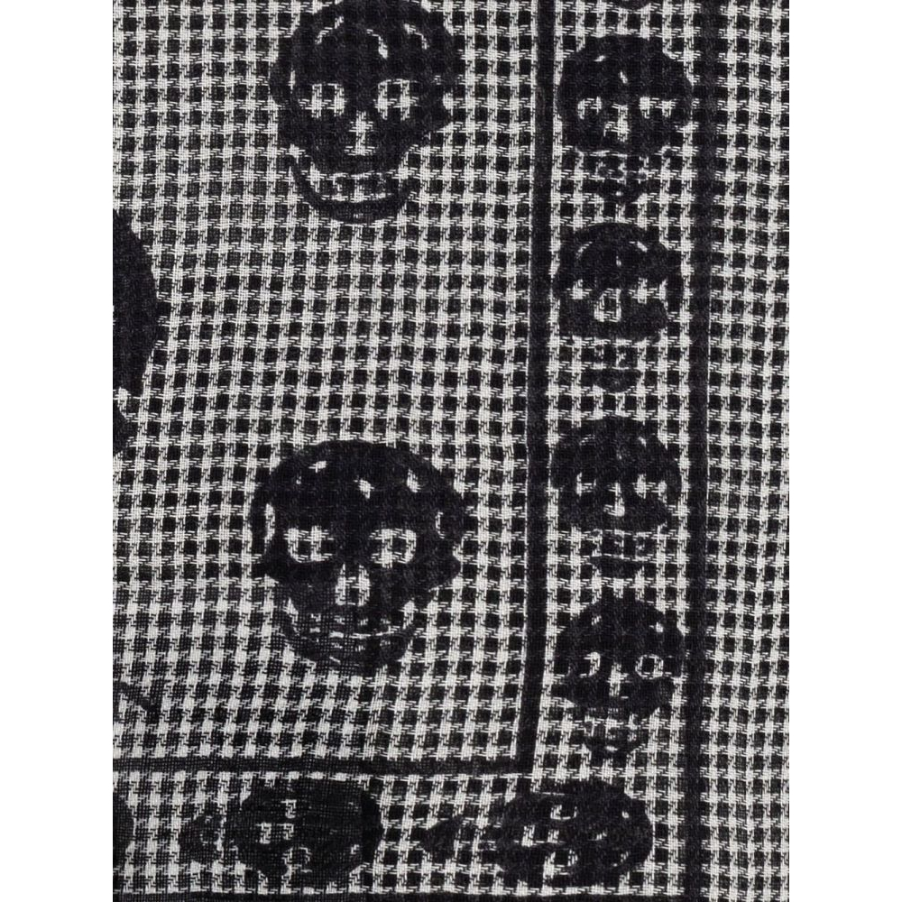 Écharpe en laine 'Skull-Print' pour Hommes