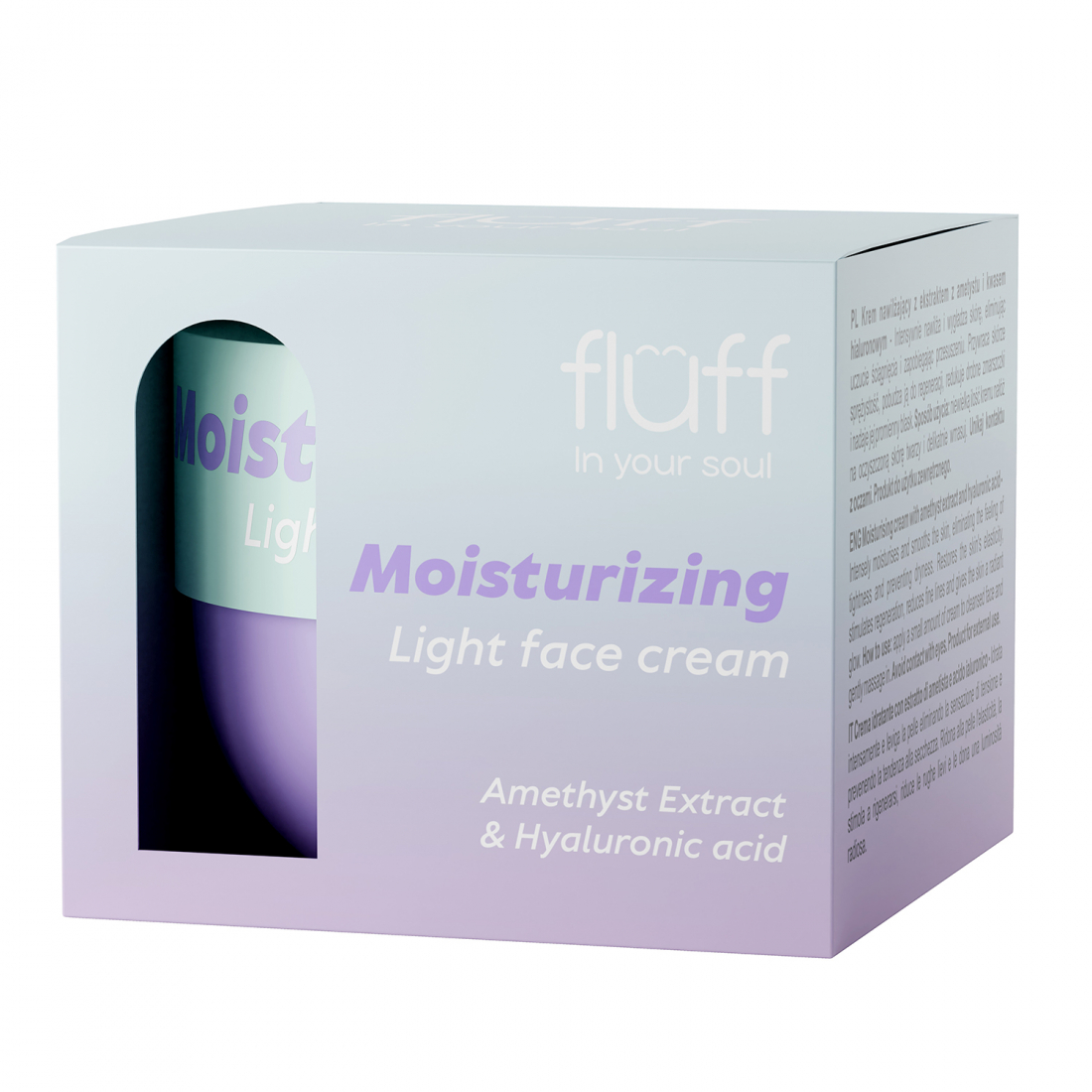 'Light Moisturizing With Amethyst And Hyaluronic Acid' Face Cream - 50 ml