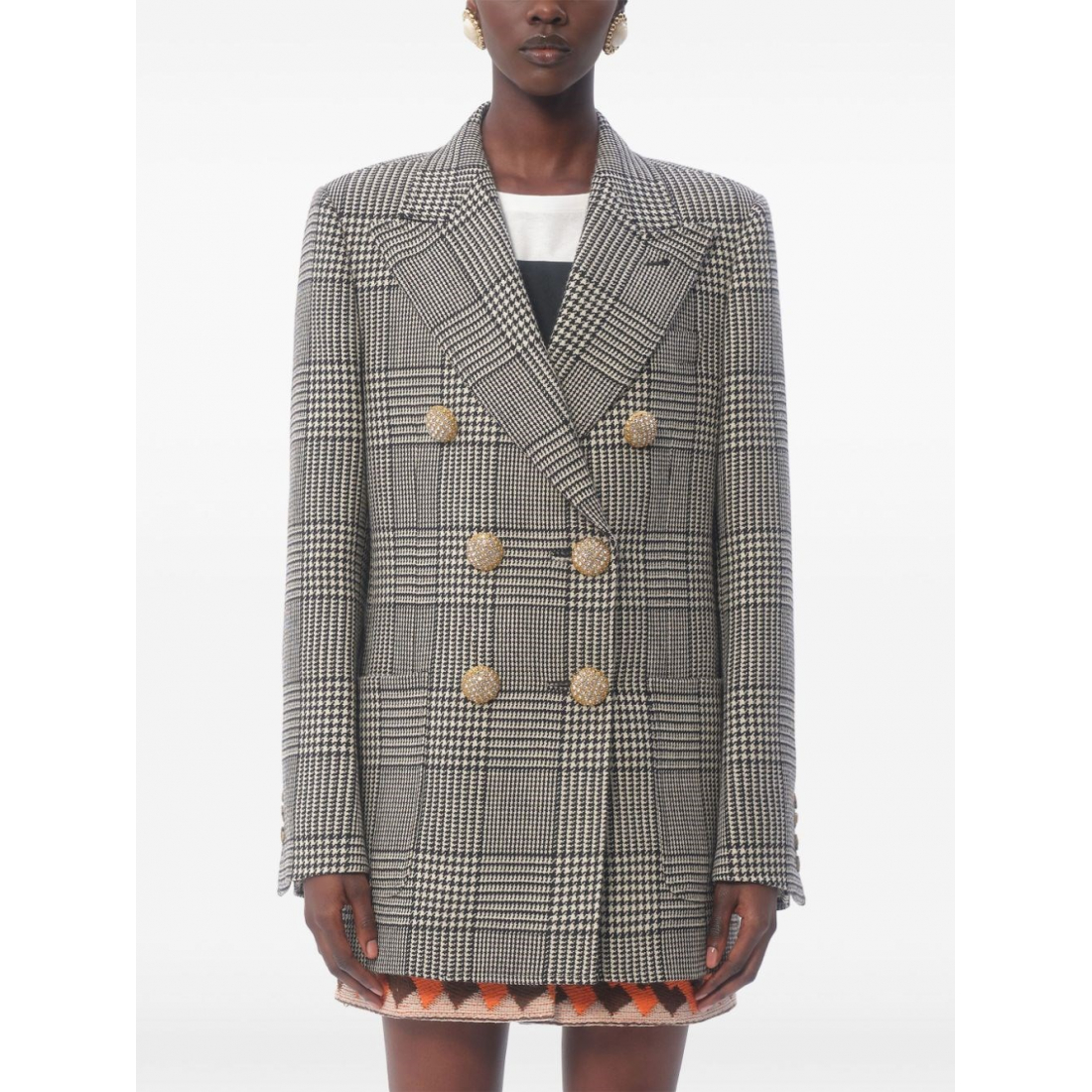 Blazer 'Houndstooth Pattern' pour Femmes