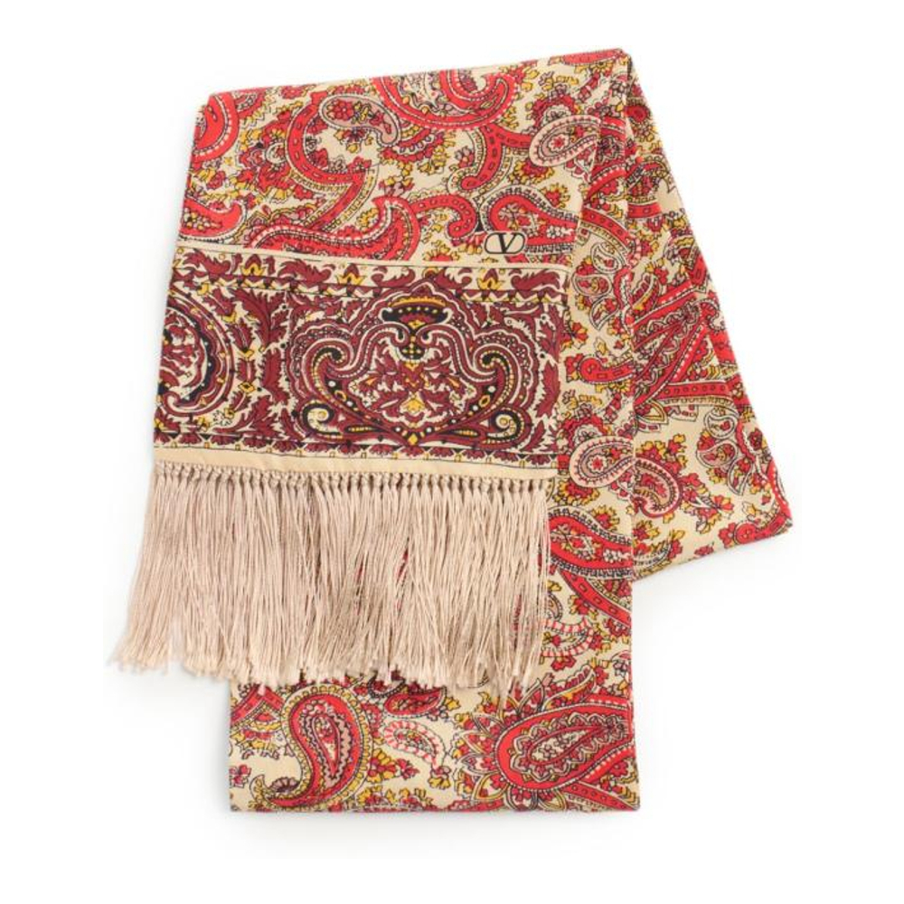 Men's 'Printed' Silk Scarf