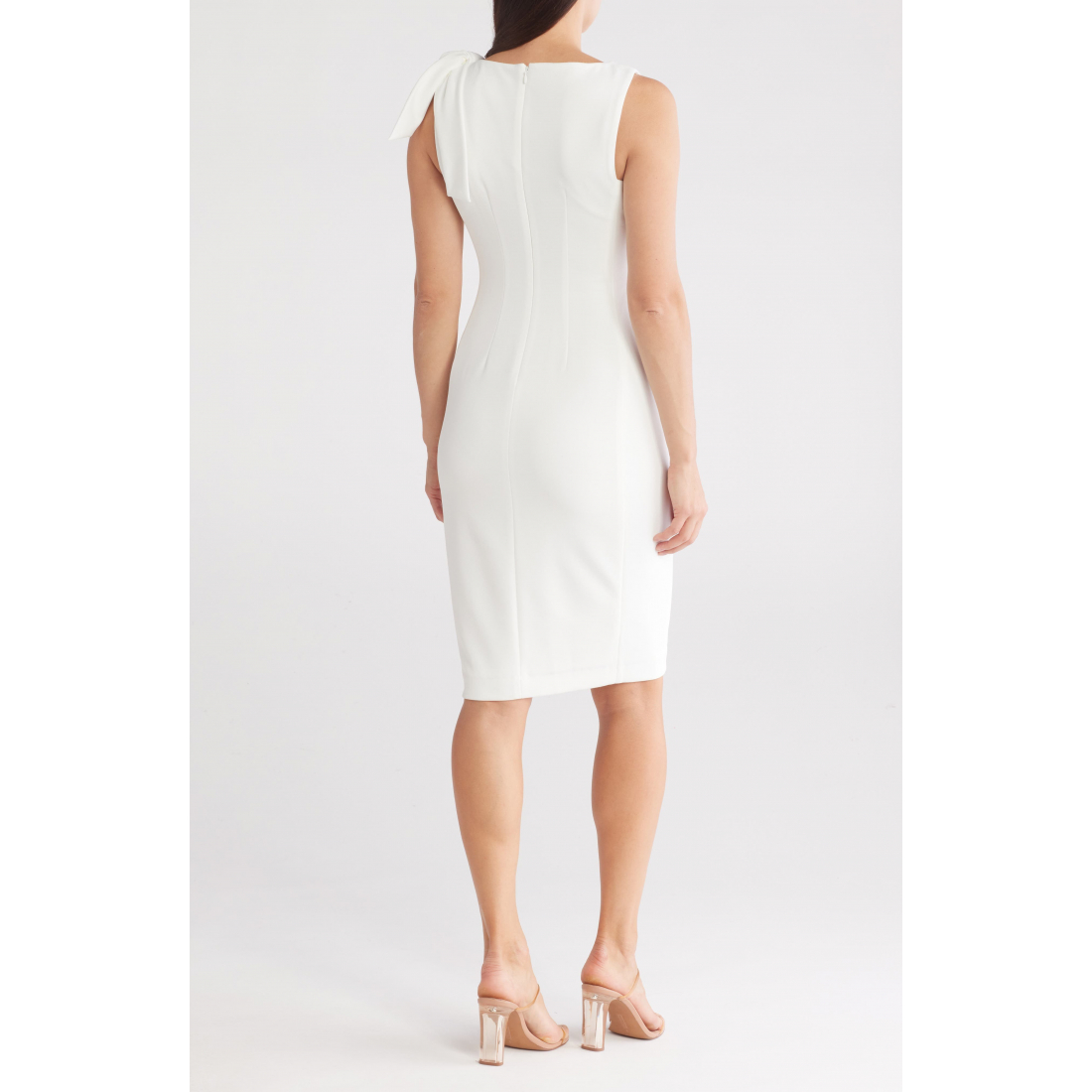 Women's 'Shoulder Bow Sleeveless' Sheath Dress