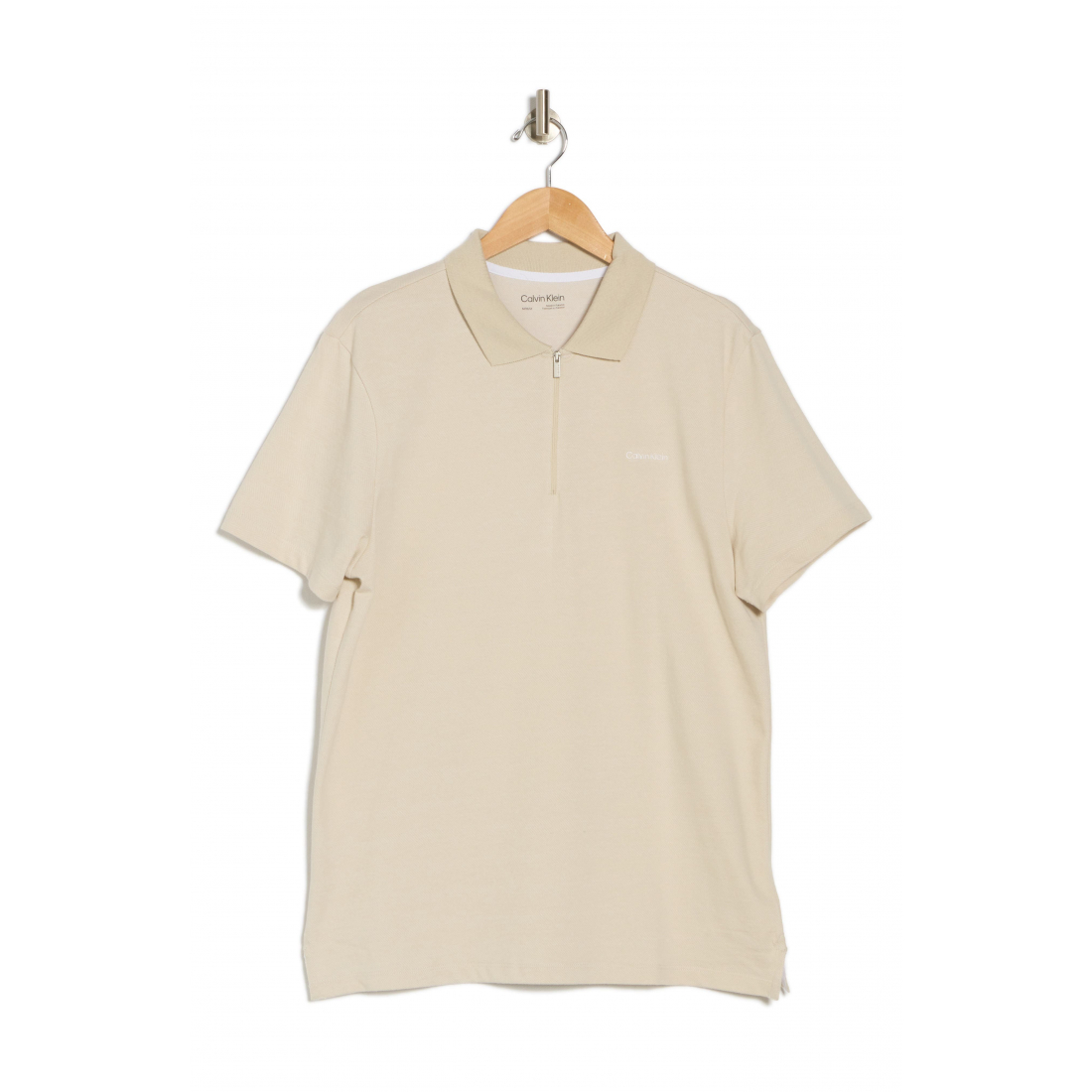 Polo 'Iconic Herringbone Zip' pour Hommes