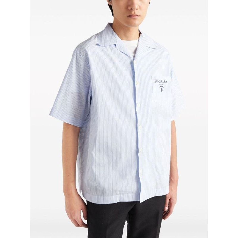 Chemise à manches courtes 'Striped Button-Up' pour Hommes