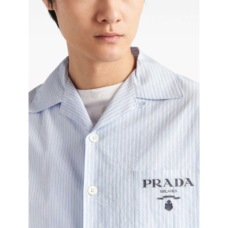 Chemise à manches courtes 'Striped Button-Up' pour Hommes