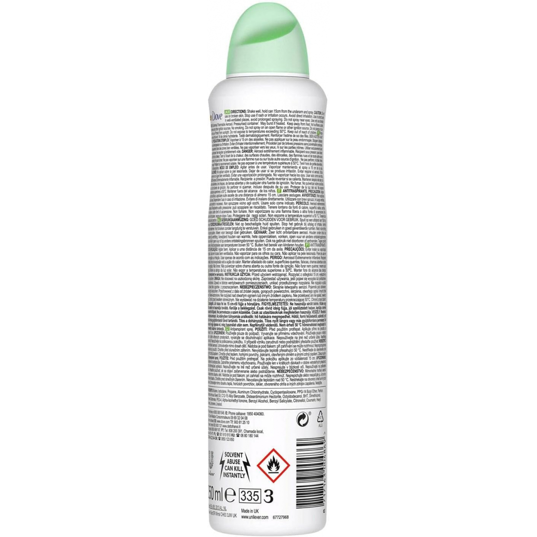 'Go Fresh' Spray Deodorant - Cucumber & Green Tea 250 ml