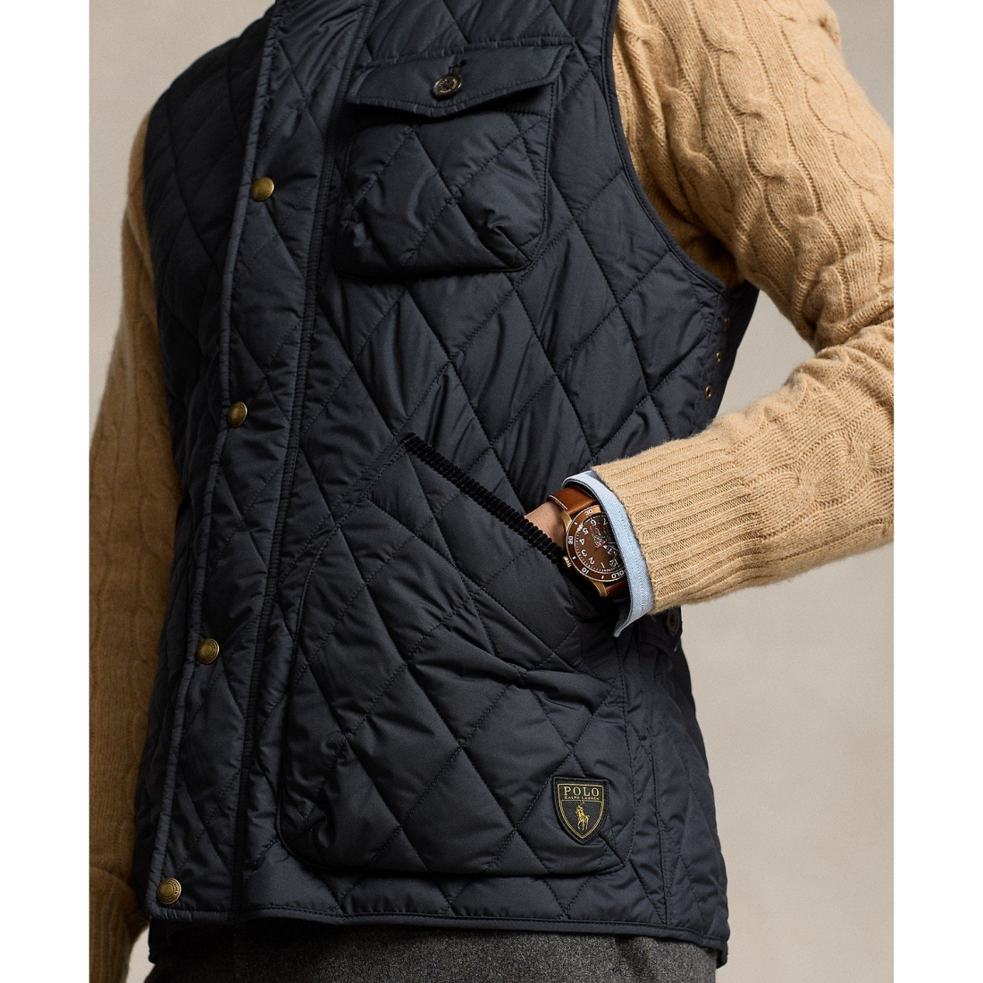 Gilet 'The Beaton Quilted Utility' pour Hommes