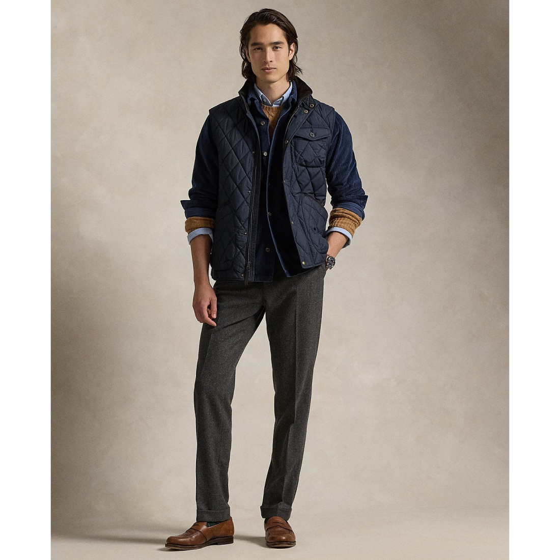 Gilet 'The Beaton Quilted Utility' pour Hommes