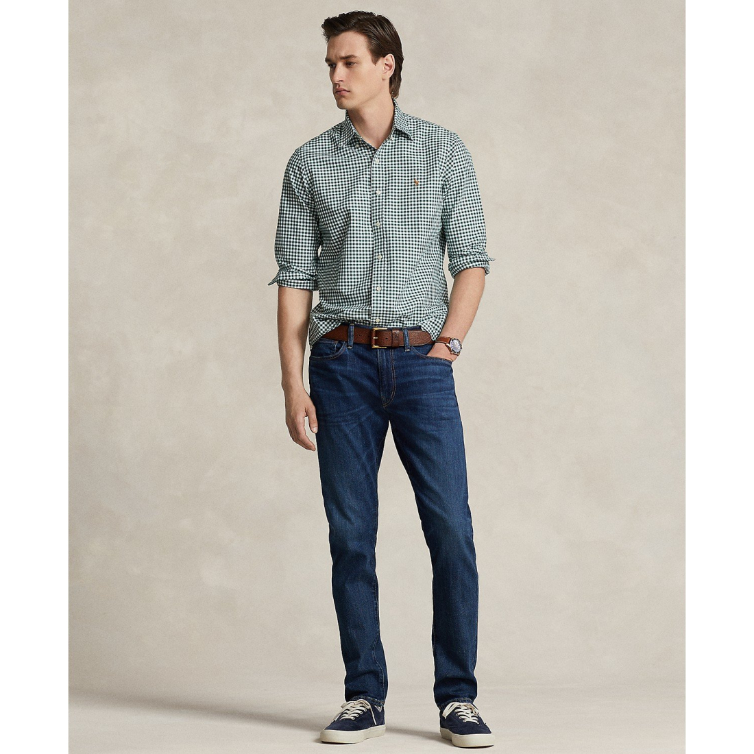 Chemise 'Classic-Fit Gingham Oxford' pour Hommes