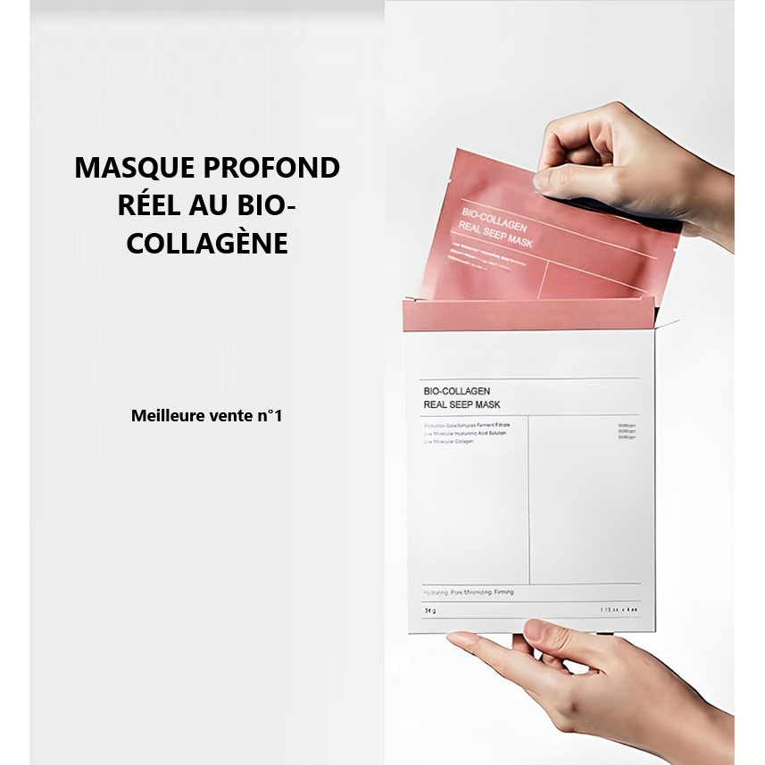 Masque visage 'Lifting Collagene' - 34 g, 4 Pièces