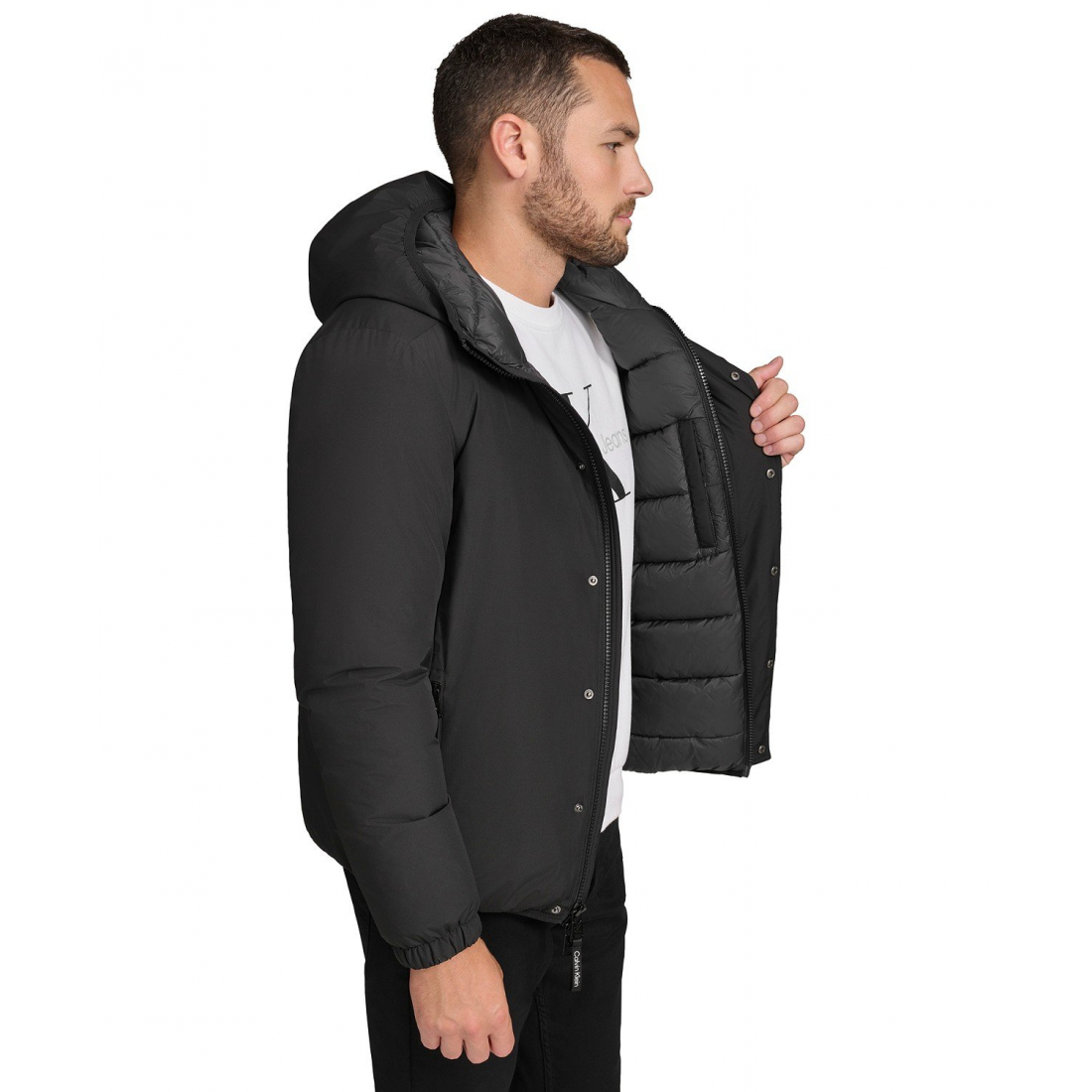 'Ripstop Hooded Puffer Jacket' Pufferjacke für Herren
