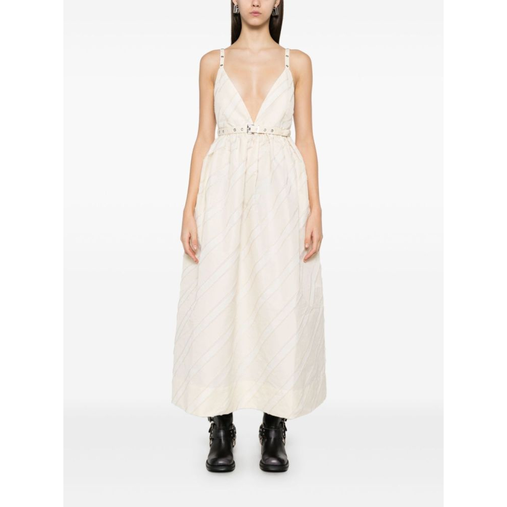 Robe Midi 'Stripe-Pattern' pour Femmes