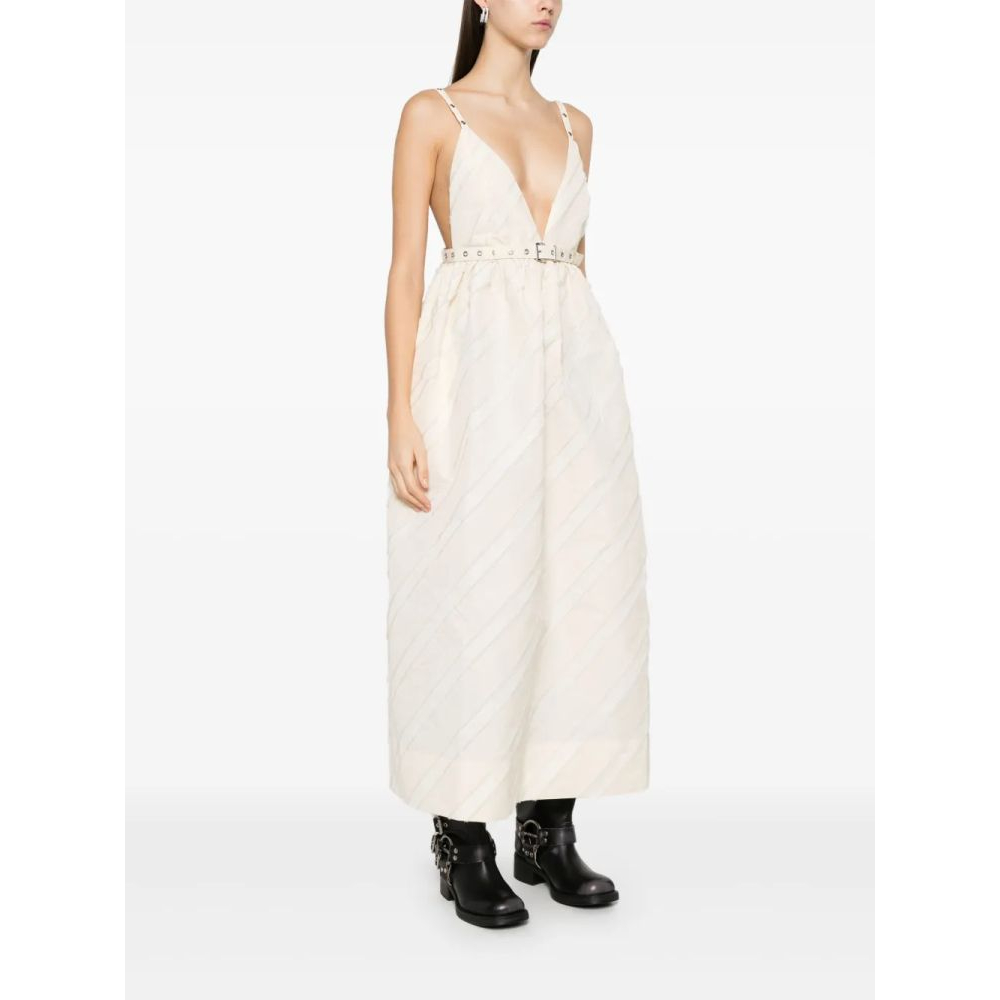 Robe Midi 'Stripe-Pattern' pour Femmes