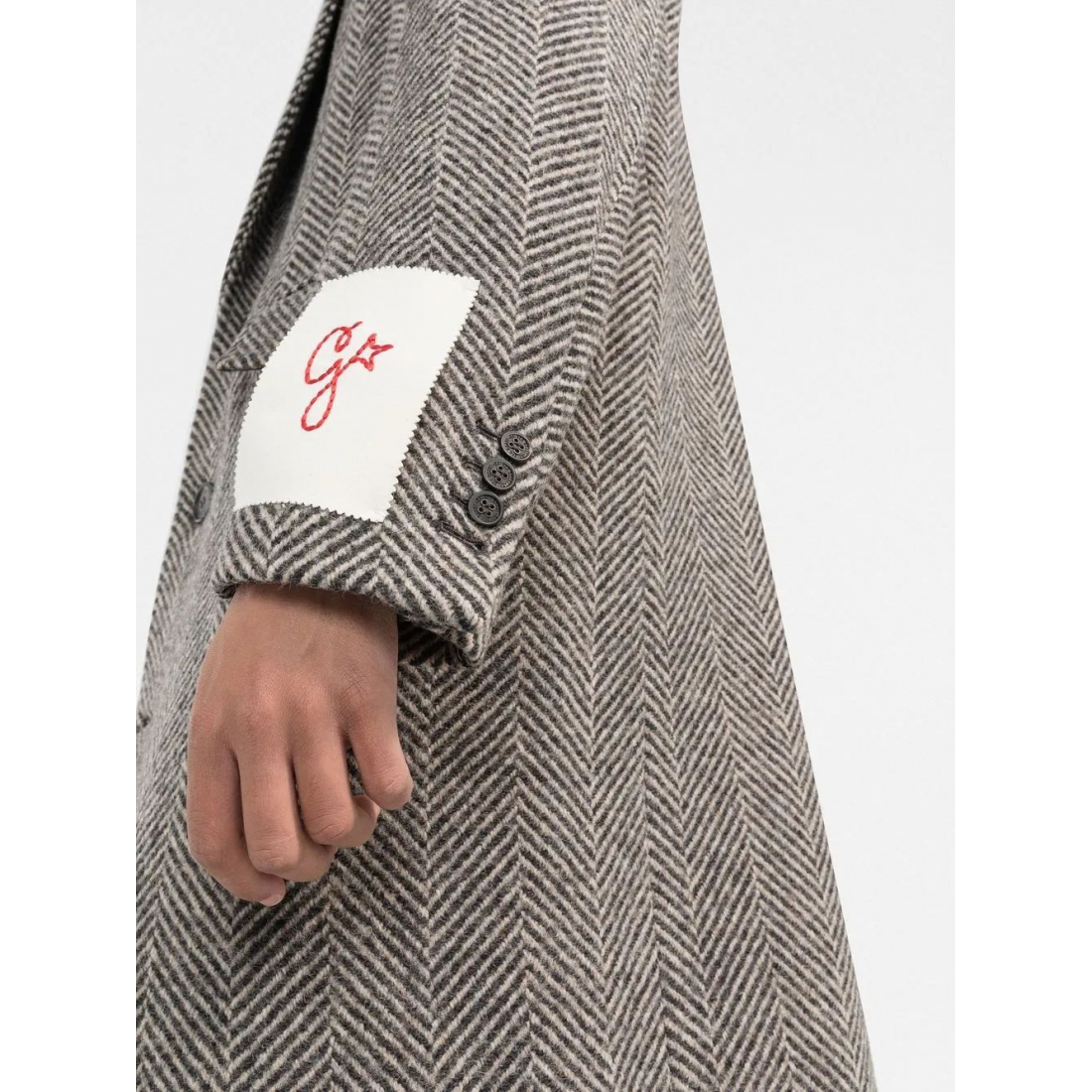 Men's 'Logo-Patch' Coat