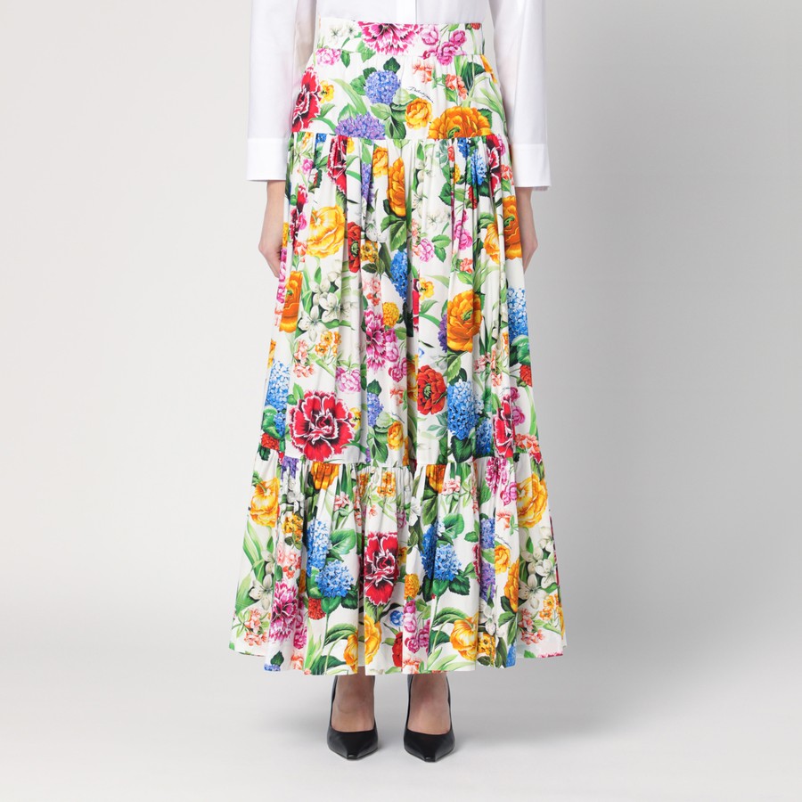 Jupe Maxi 'Floral-Print' pour Femmes
