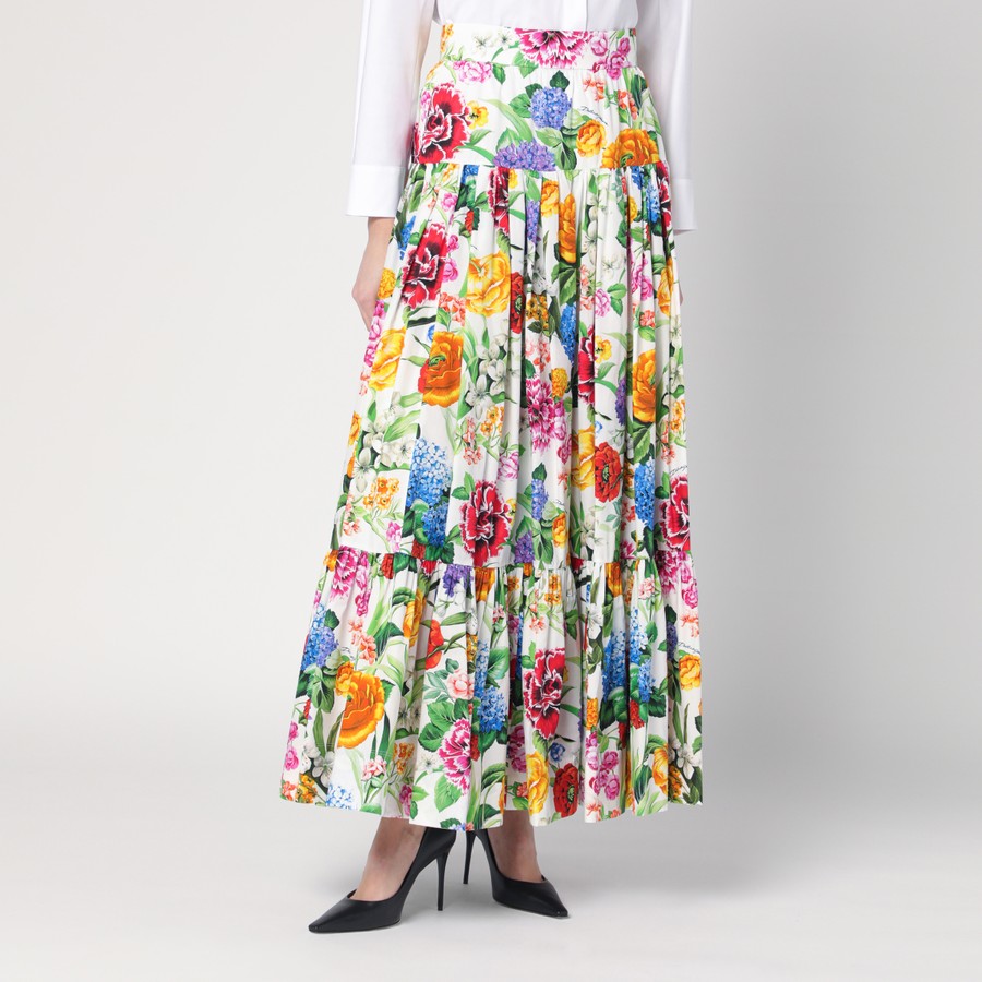 Jupe Maxi 'Floral-Print' pour Femmes