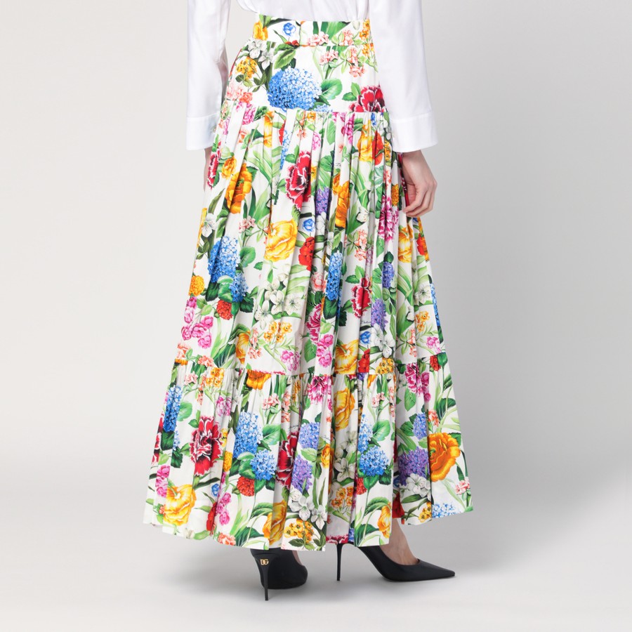 Jupe Maxi 'Floral-Print' pour Femmes